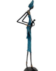 Bronze 55 cm bleu n°3 Bronzes d'Afrique