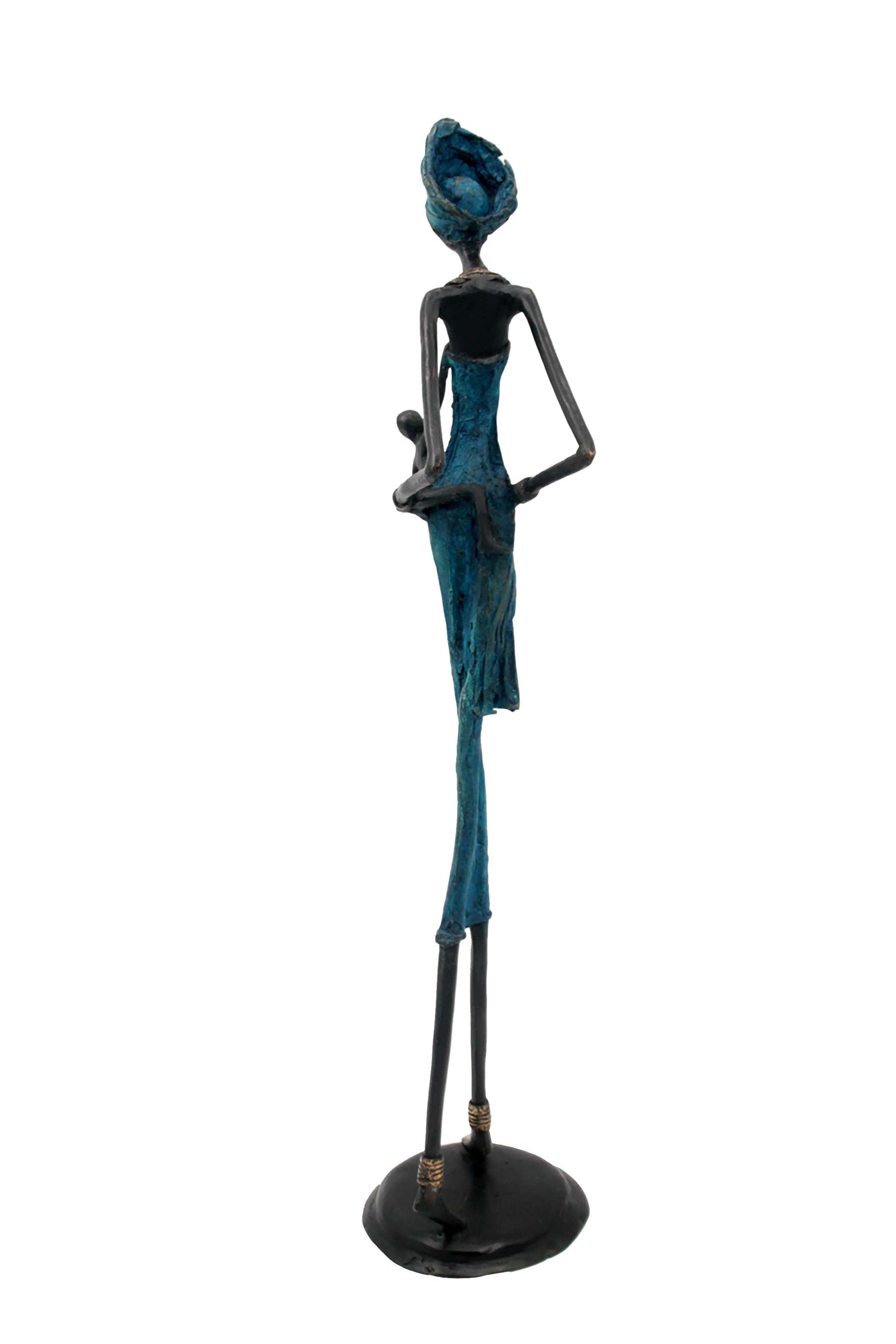 Bronze 55 cm bleu n°3 Bronzes d'Afrique