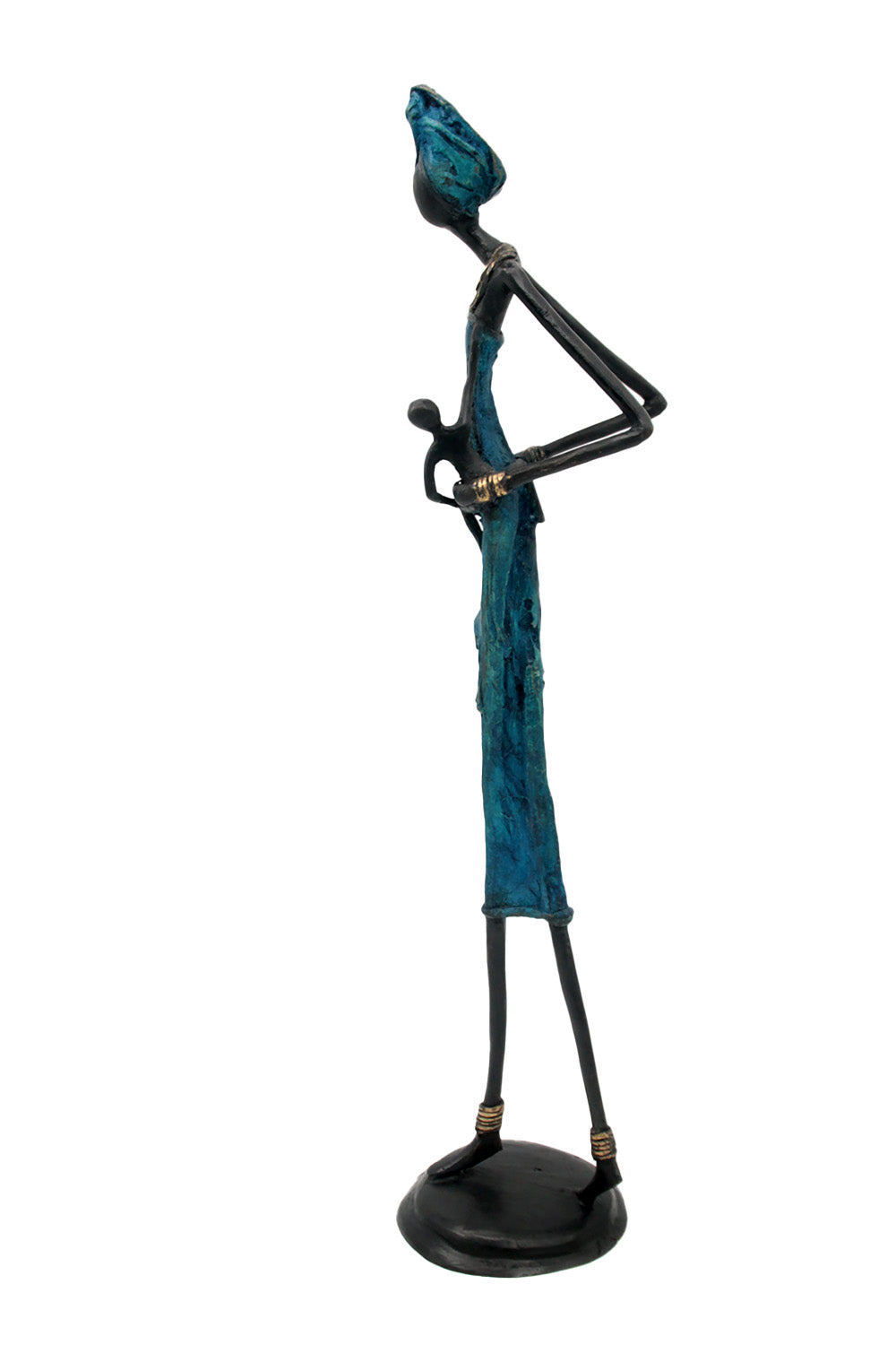 Bronze 55 cm bleu n°3 Bronzes d'Afrique