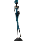 Bronze 55 cm bleu n°3 Bronzes d'Afrique
