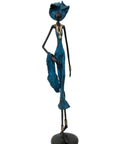 Bronze 55 cm bleu n°6 Bronzes d'Afrique