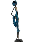 Bronze 55 cm bleu n°6 Bronzes d'Afrique