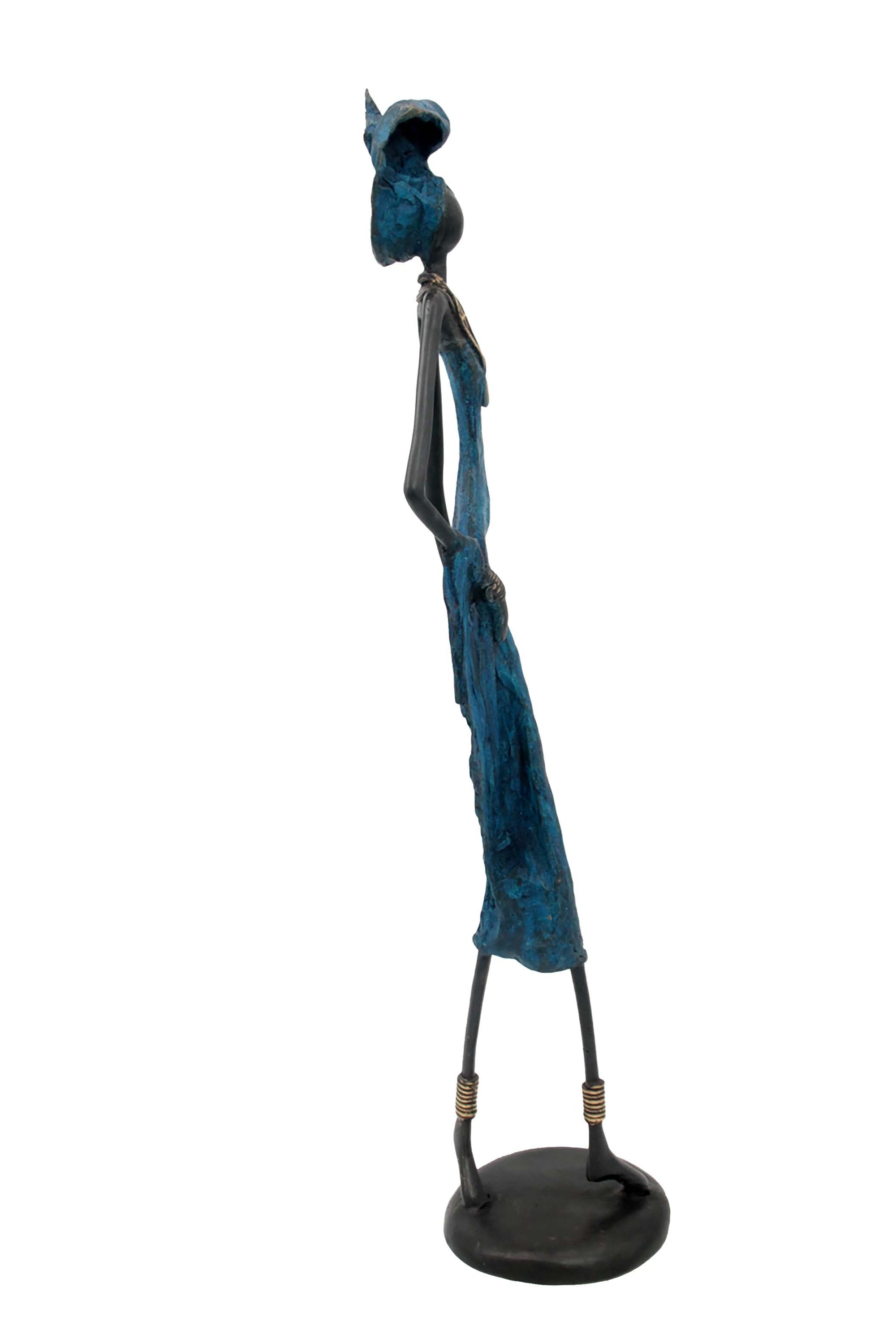 Bronze 55 cm bleu n°6 Bronzes d'Afrique