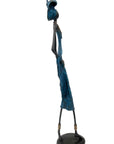 Bronze 55 cm bleu n°6 Bronzes d'Afrique