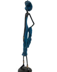 Bronze 55 cm bleu n°6 Bronzes d'Afrique