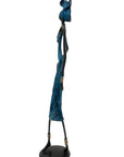 Bronze 55 cm bleu n°6 Bronzes d'Afrique