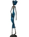 Bronze 55 cm bleu n°6 Bronzes d'Afrique
