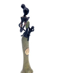 Bronze Mohamadi Dermé 30 cm vert n°1 Bronzes d'Afrique