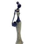 Bronze Mohamadi Dermé 30 cm vert n°3 Bronzes d'Afrique