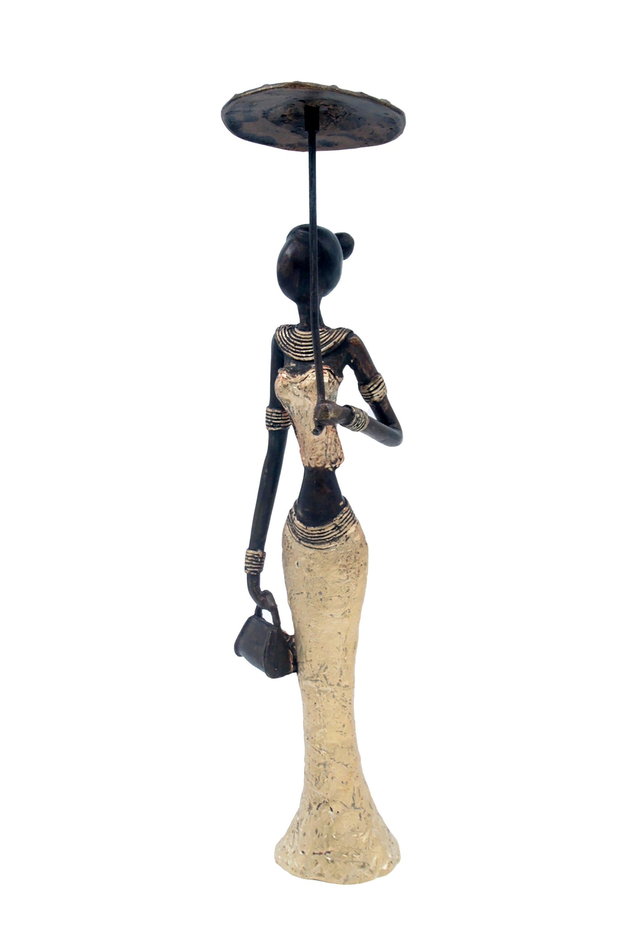 Bronze Mohamadi Dermé 30 cm doré n°1 Bronzes d'Afrique