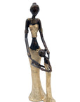 Bronze Mohamadi Dermé 30 cm doré n°6 Bronzes d'Afrique