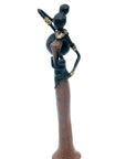 Bronze Mohamadi Dermé 30 cm marron n°1 Bronzes d'Afrique