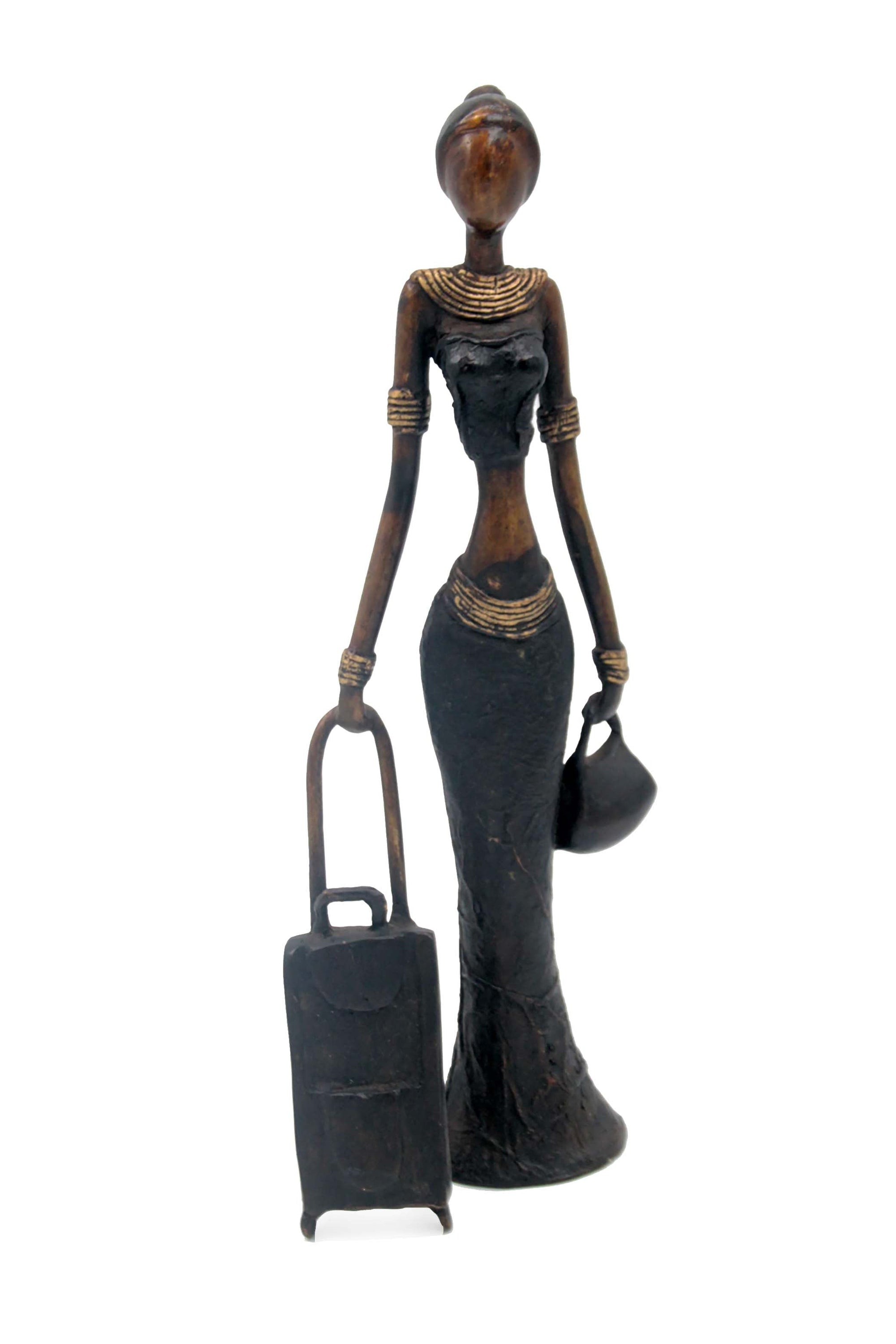 Bronze Mohamadi Dermé 30 cm noir n°1 Bronzes d'Afrique