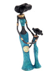 Bronze Mohamadi Dermé 30 cm bleu n°2 Bronzes d'Afrique