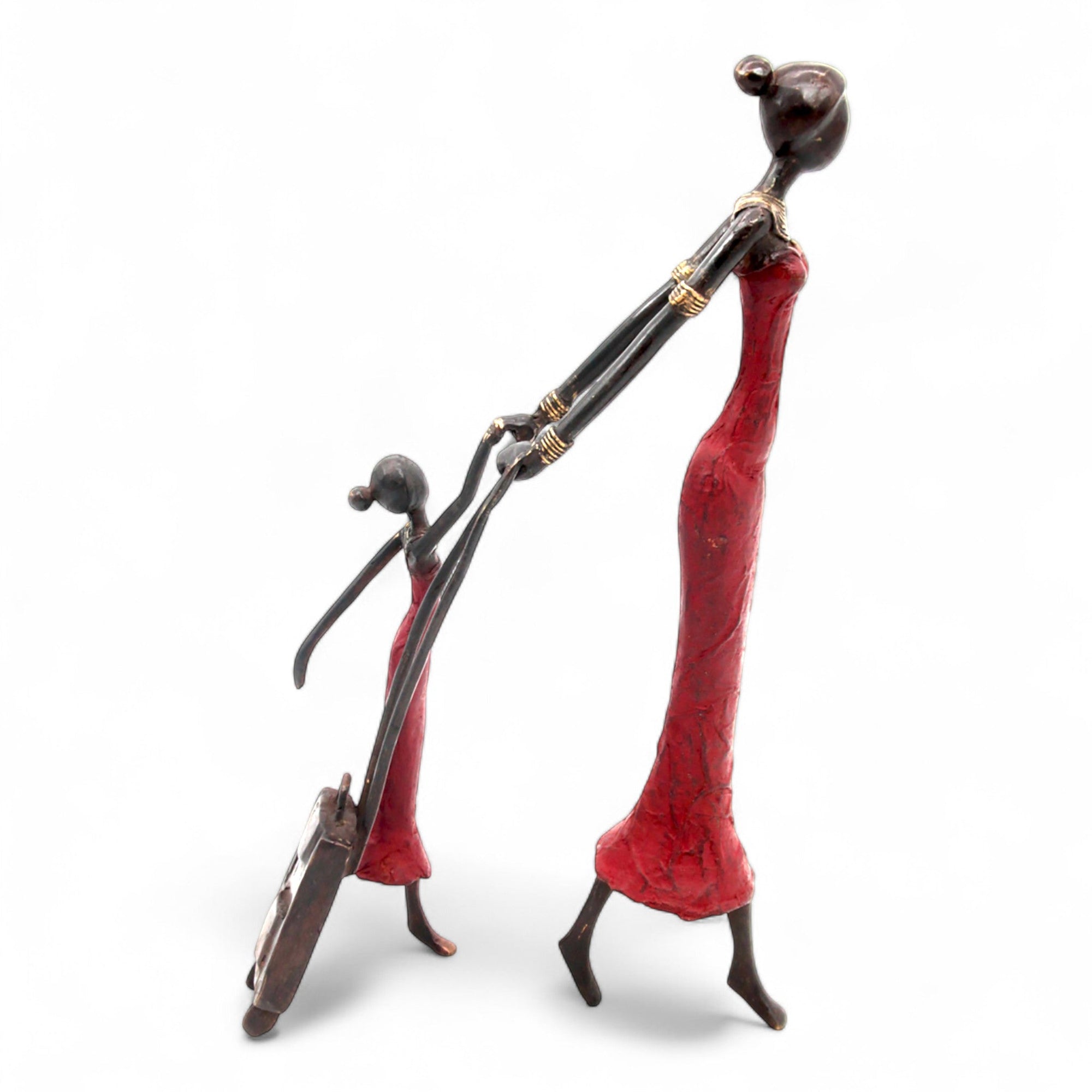 Bronze Mohamadi Dermé 40 cm rouge n°1