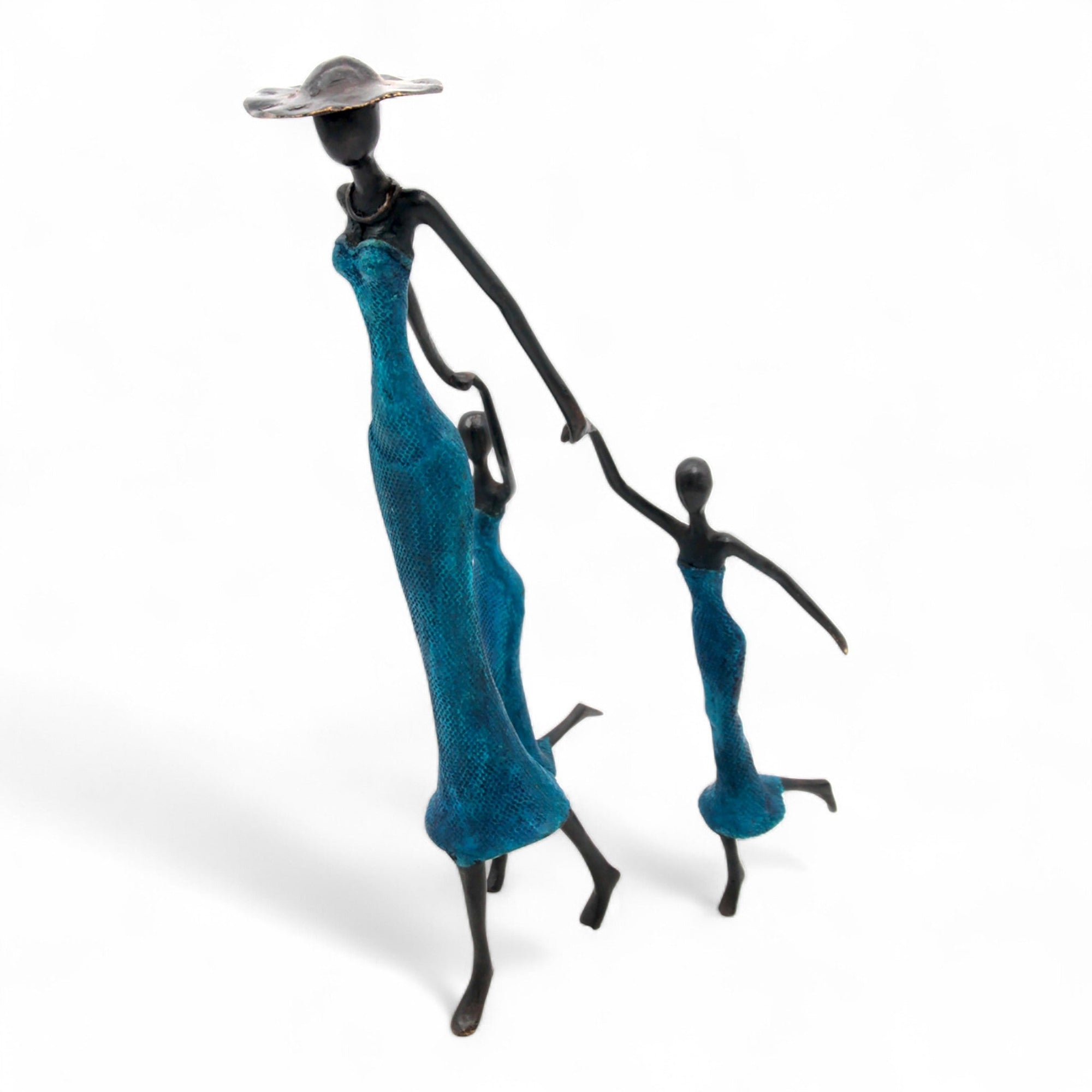 Bronze Mohamadi Dermé 40 cm bleu n°2