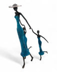 Bronze Mohamadi Dermé 40 cm bleu n°2