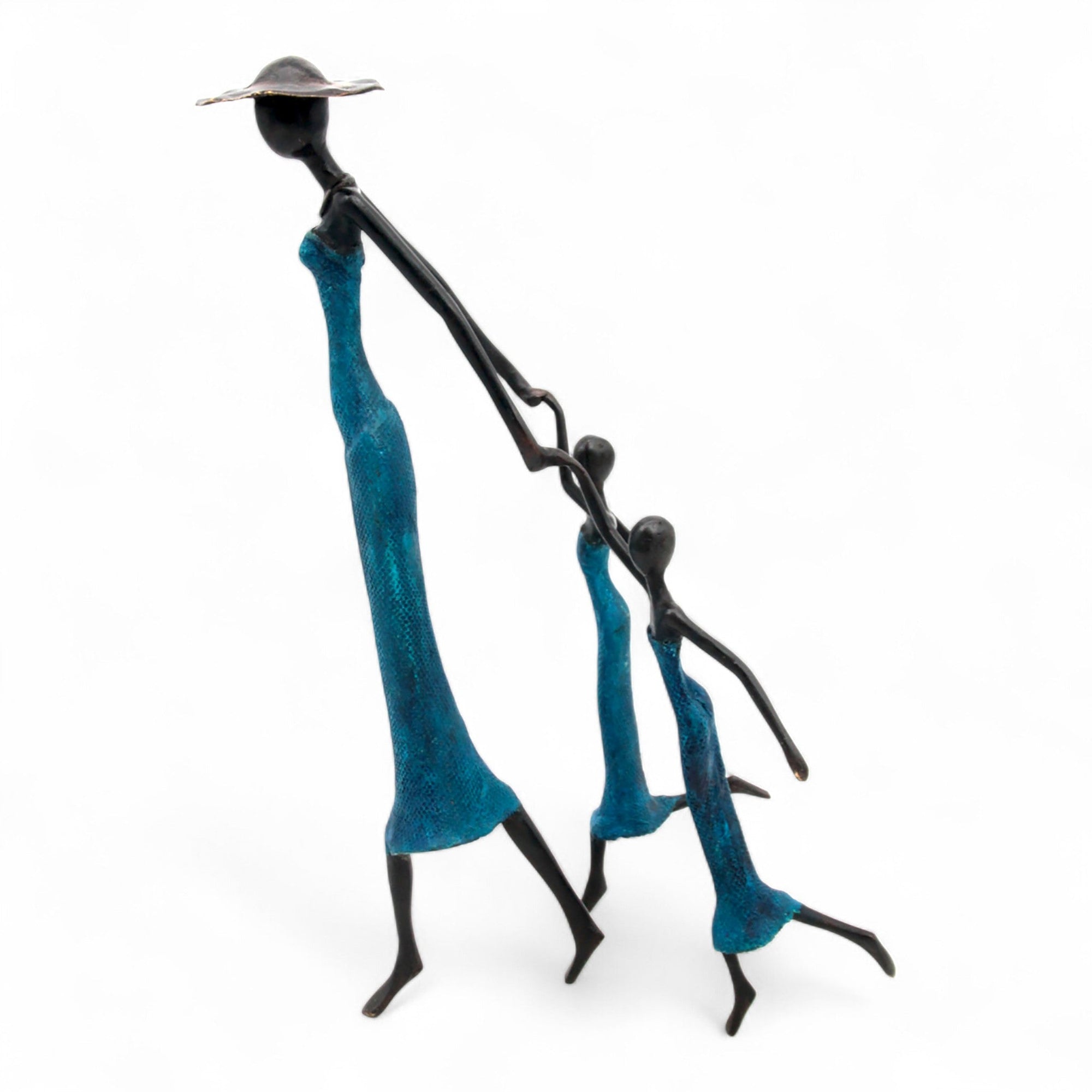 Bronze Mohamadi Dermé 40 cm bleu n°2