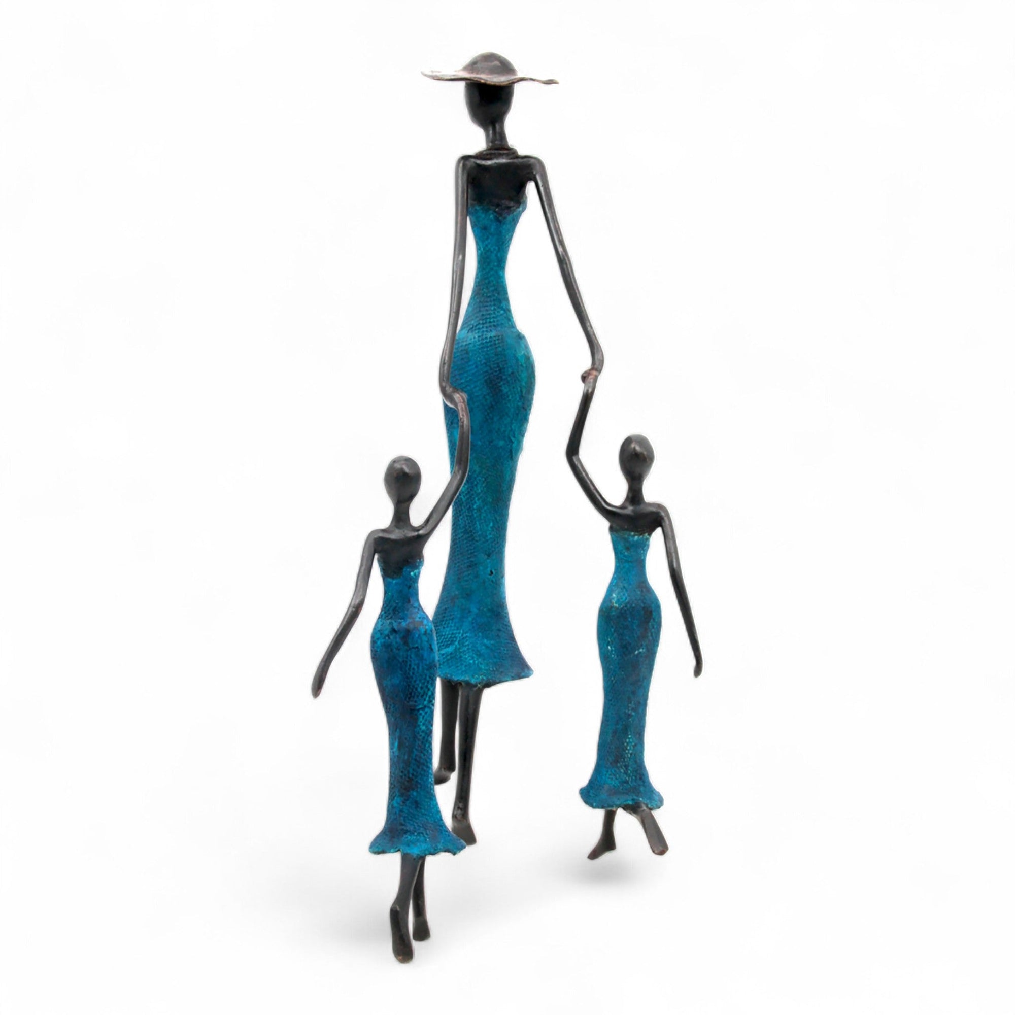 Bronze Mohamadi Dermé 40 cm bleu n°2