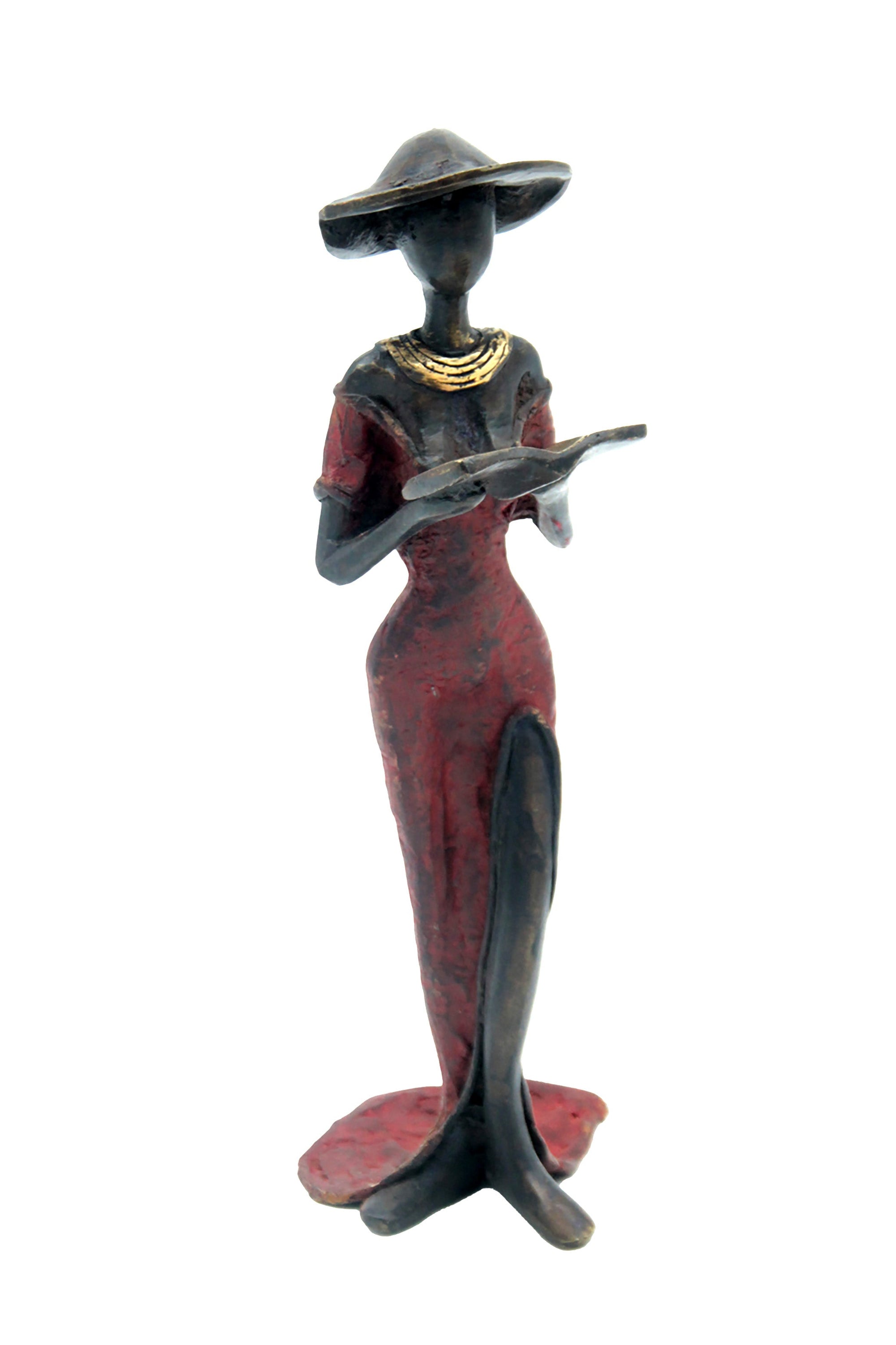 Bronze 25 cm rouge n°1 Bronzes d'Afrique