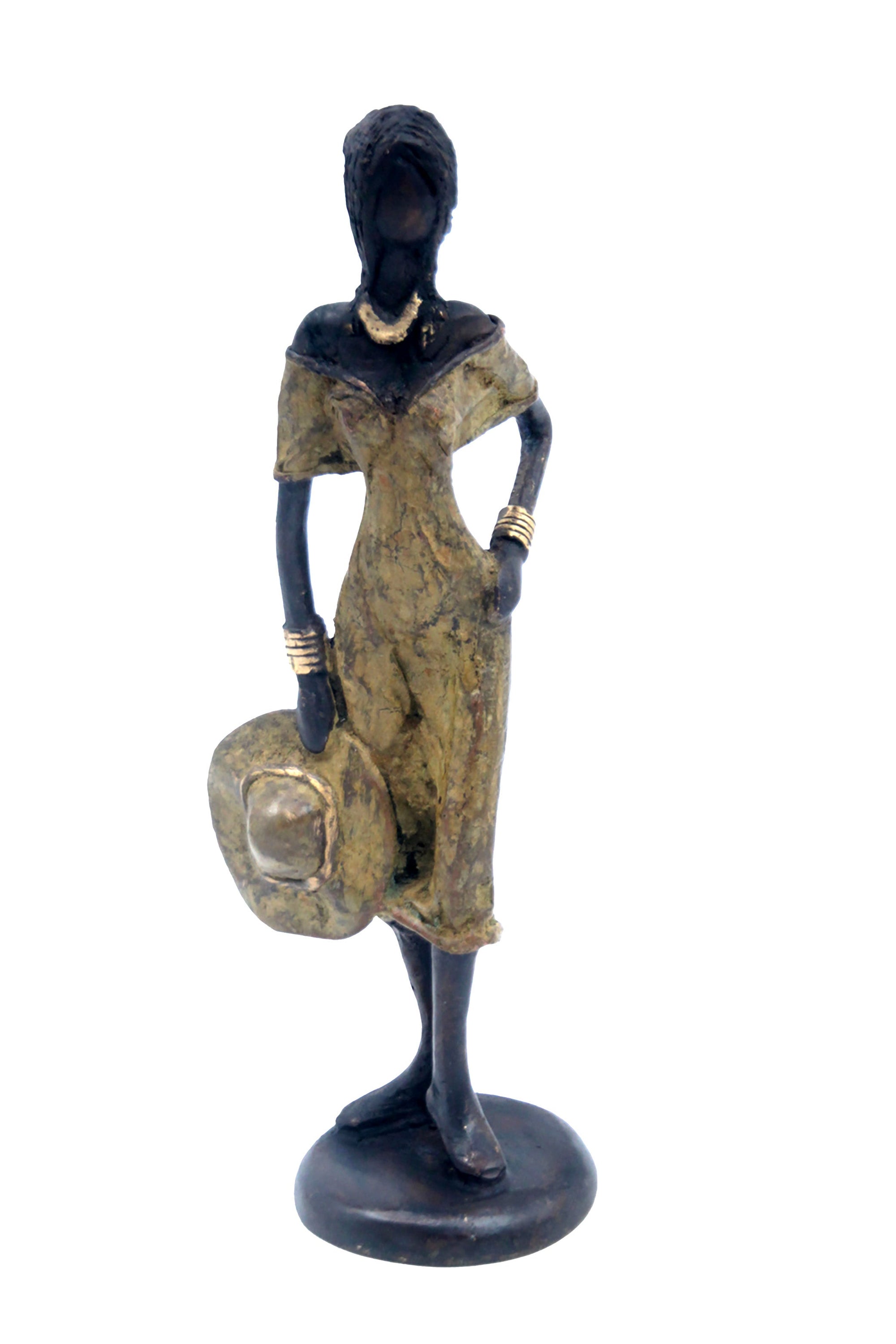 Bronze 25 cm vert n°3 Bronzes d'Afrique