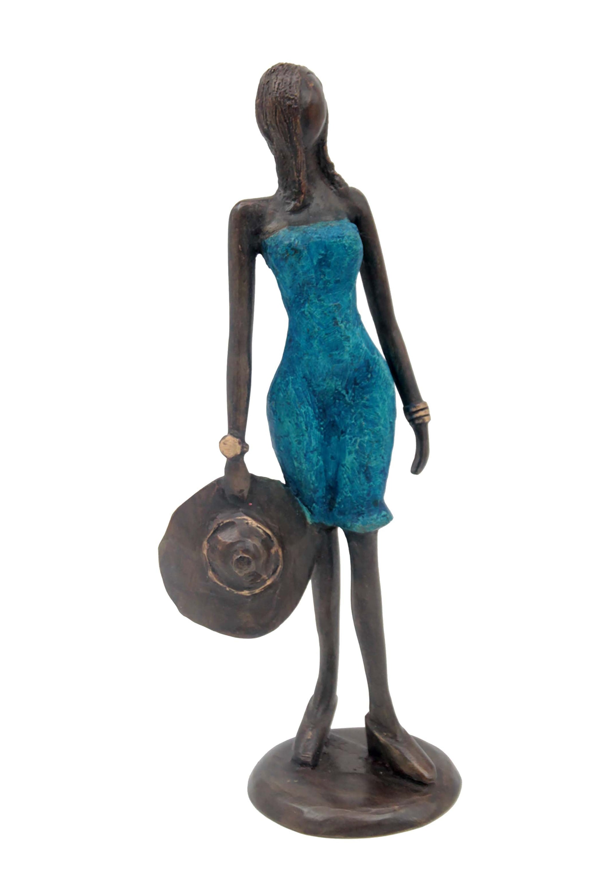 Bronze 30 cm bleu n°1 Bronzes d'Afrique