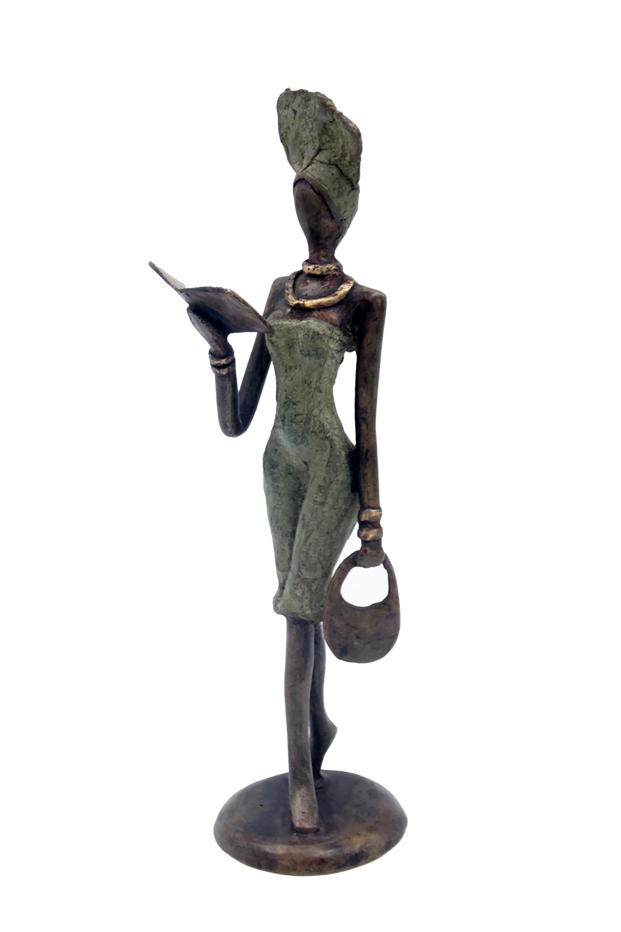 Bronze 30 cm vert n°2 Bronzes d'Afrique