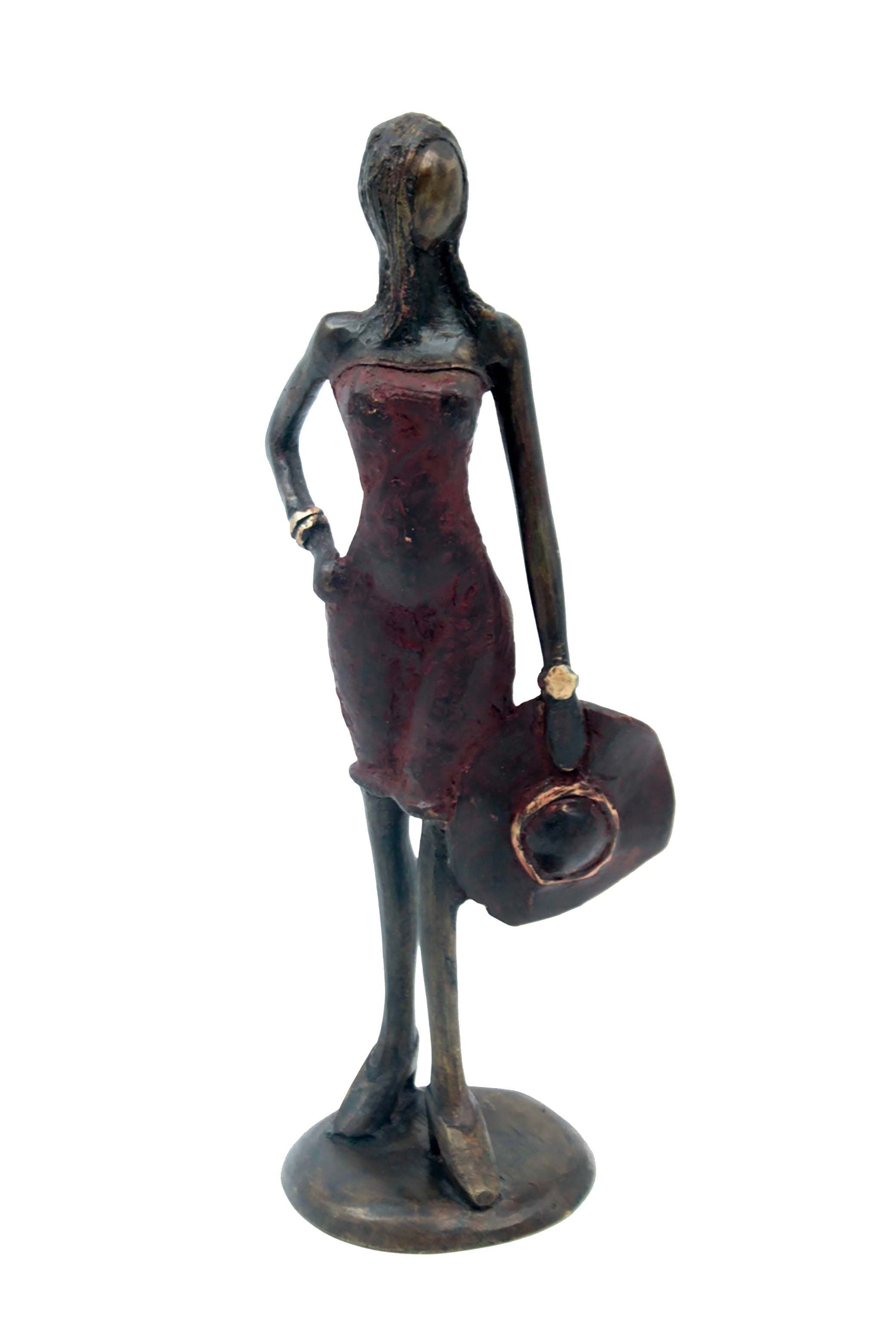 Bronze 30 cm rouge n°4 Bronzes d'Afrique