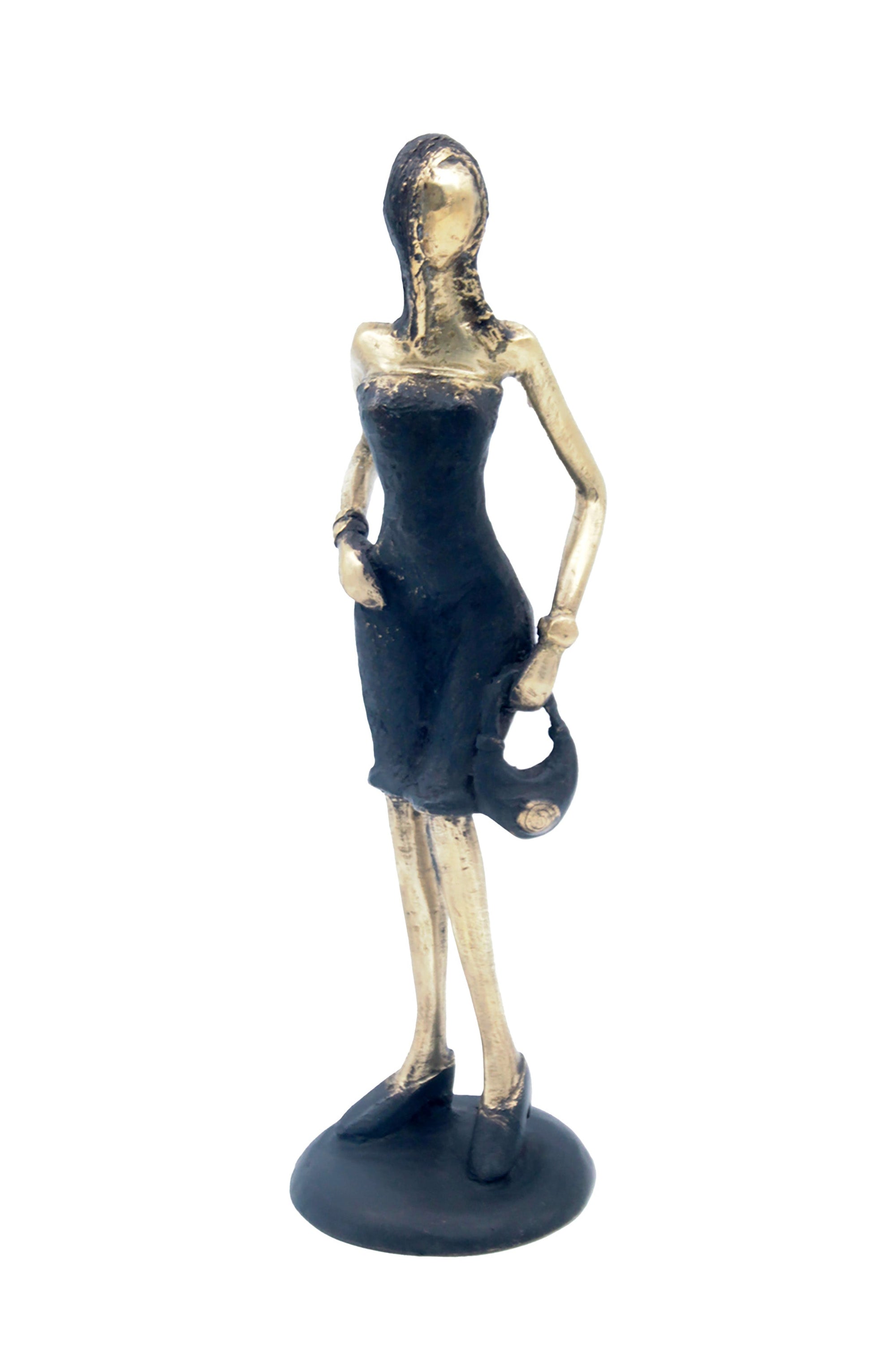 Bronze 30 cm noir et doré n°1