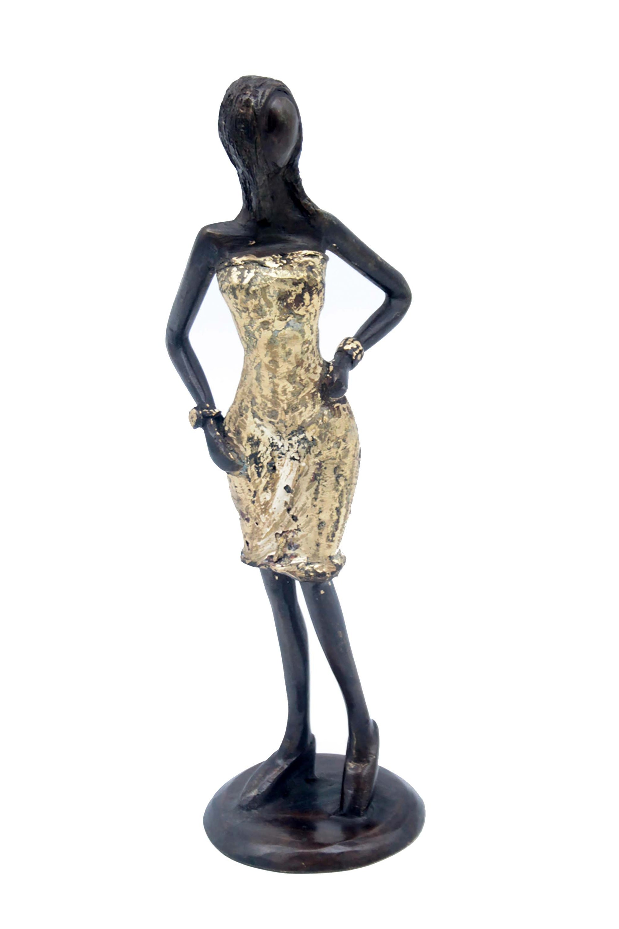 Bronze 30 cm doré n°5 Bronzes d'Afrique