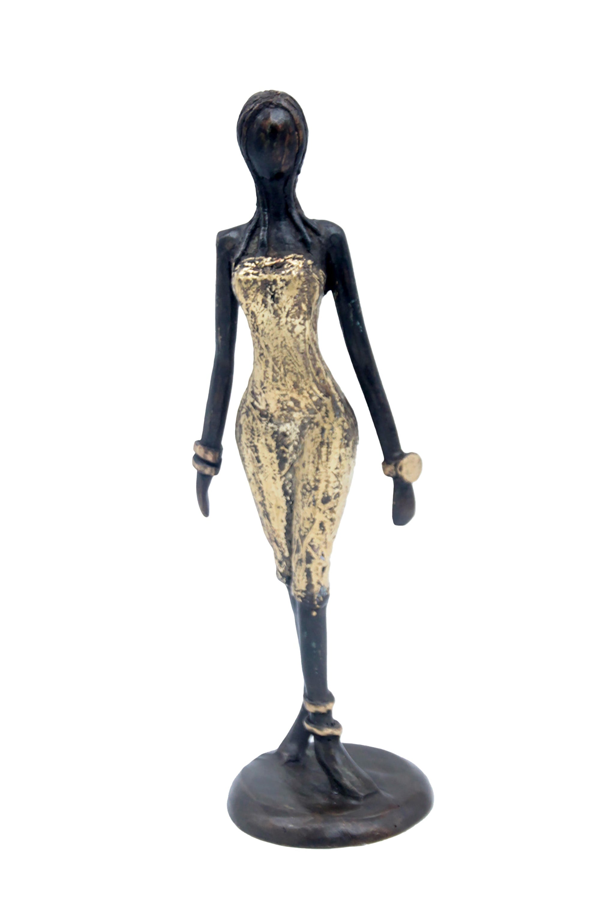 Bronze 30 cm doré n°9 Bronzes d'Afrique