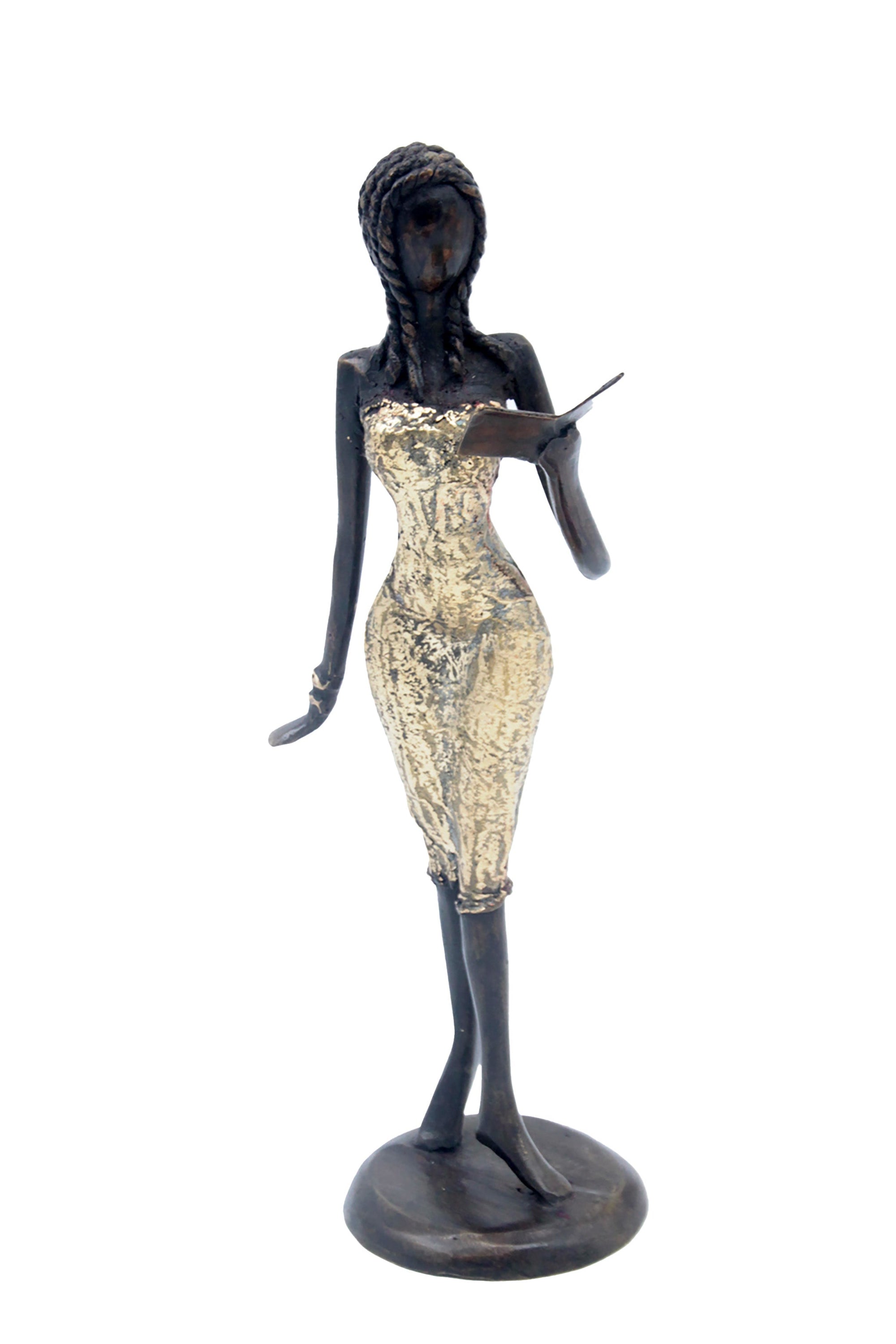 Bronze 30 cm doré n°10 Bronzes d'Afrique