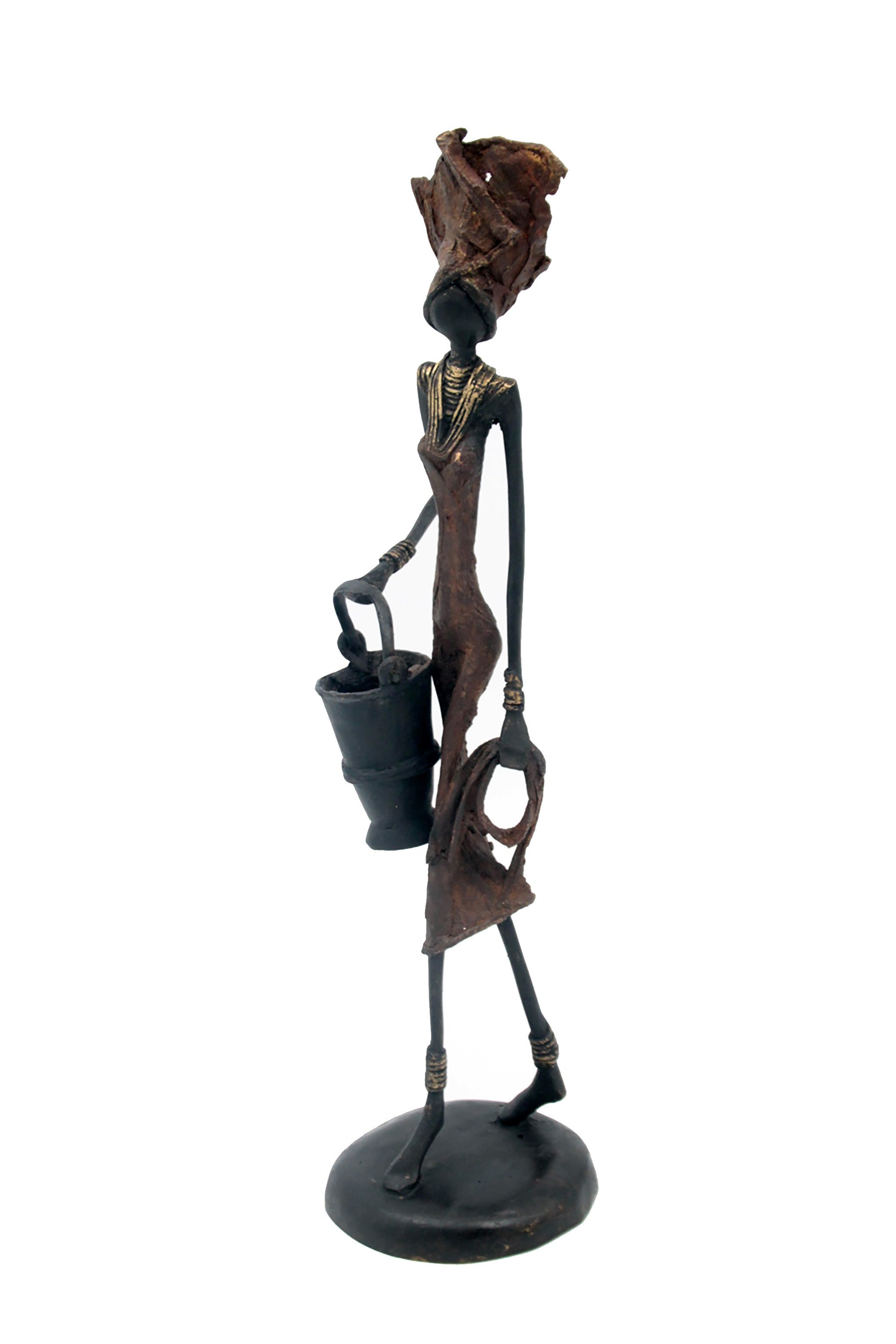 Bronze 35 cm marron n°4 Bronzes d'Afrique