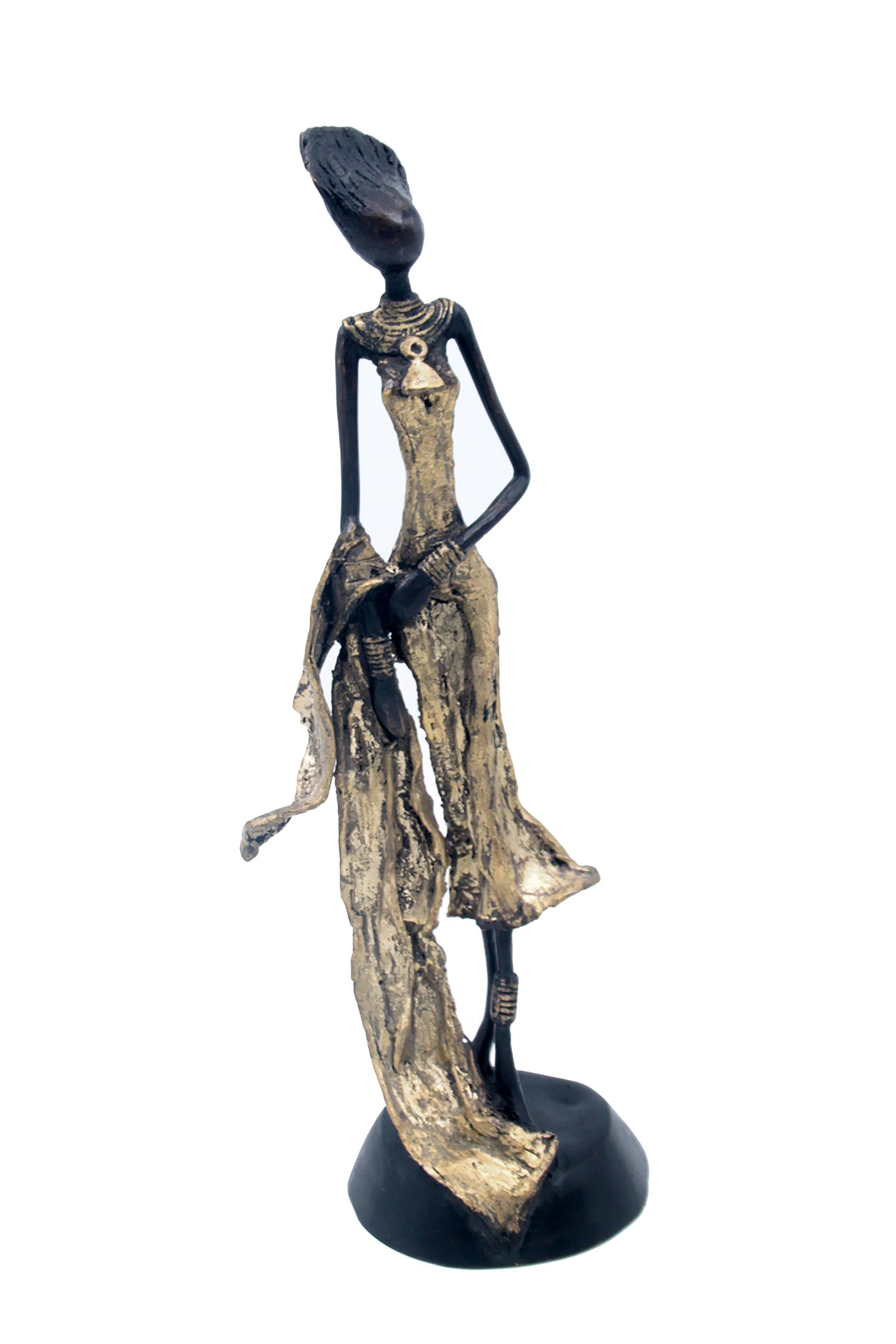 Bronze 35 cm doré n°2 Bronzes d'Afrique