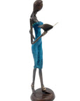Bronze 40 cm bleu n°1 Bronzes d'Afrique