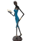 Bronze 40 cm bleu n°1 Bronzes d'Afrique