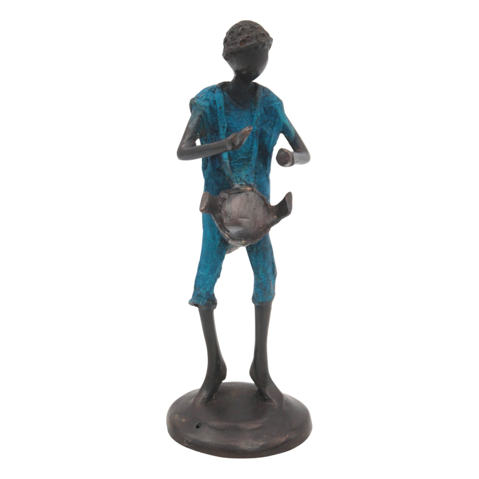 Bronze 20 cm bleu n°1