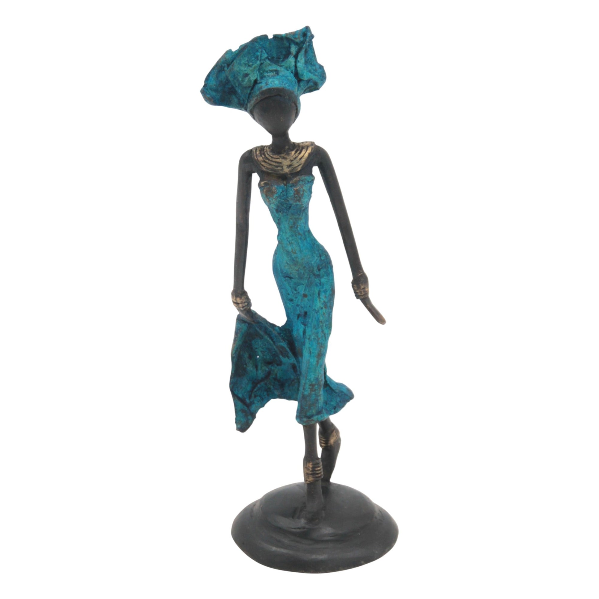 Bronze 20 cm bleu n°4