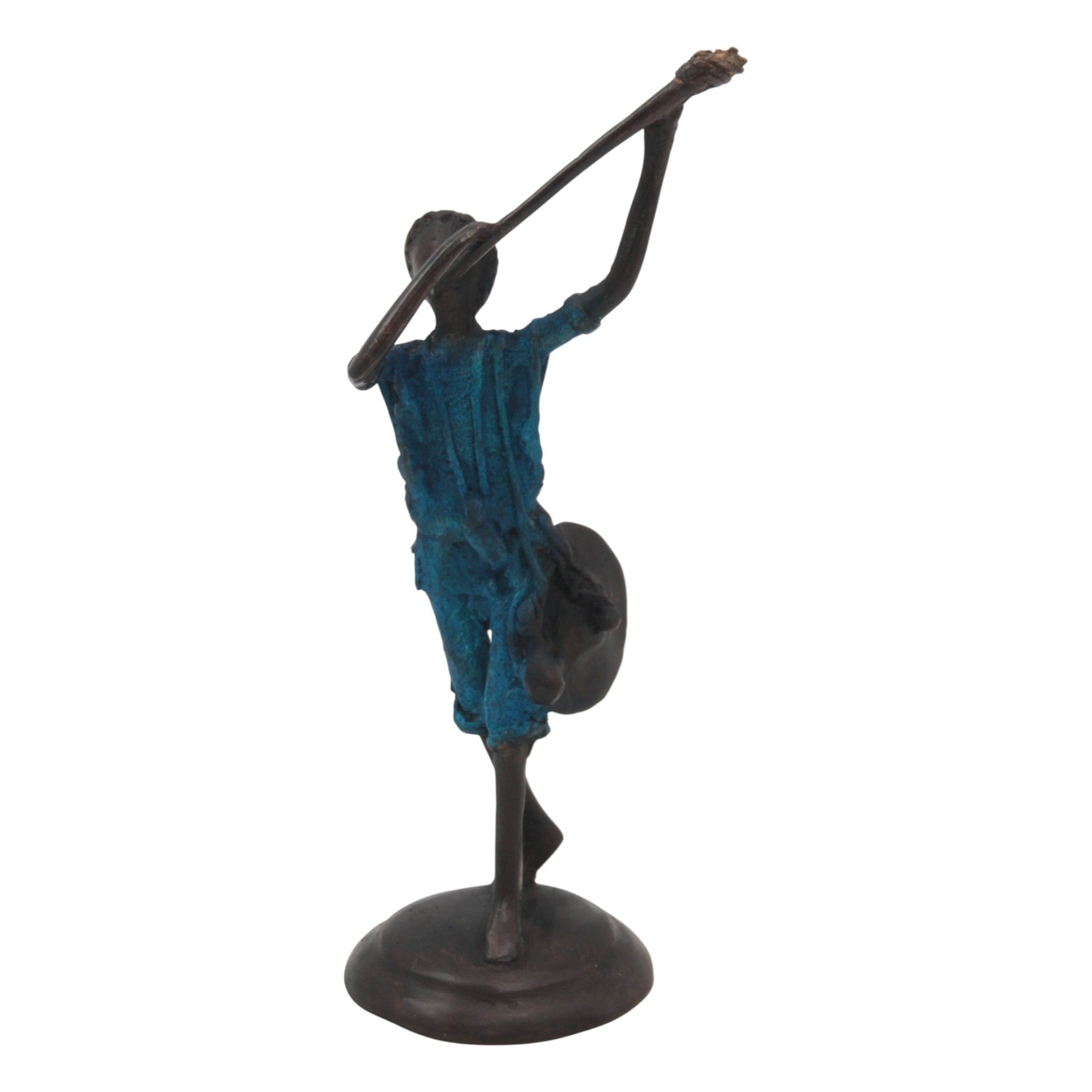 Bronze 20 cm bleu n°6