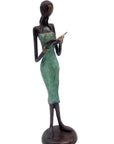 Bronze 40 cm vert n°1 Bronzes d'Afrique