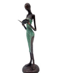 Bronze 40 cm vert n°1 Bronzes d'Afrique