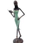 Bronze 40 cm vert n°3 Bronzes d'Afrique