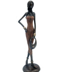 Bronze 40 cm marron n°1 Bronzes d'Afrique