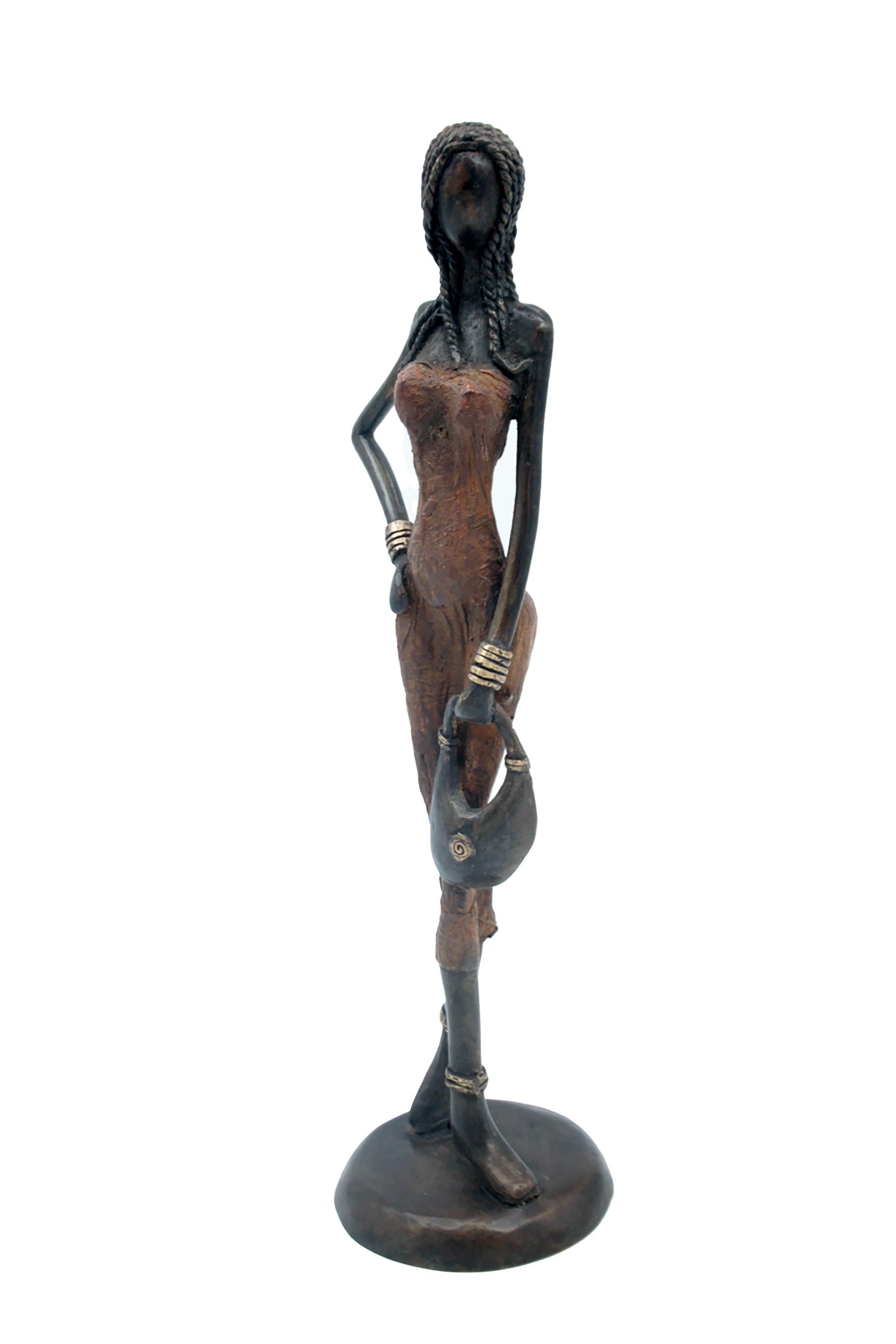 Bronze 40 cm marron n°1 Bronzes d'Afrique