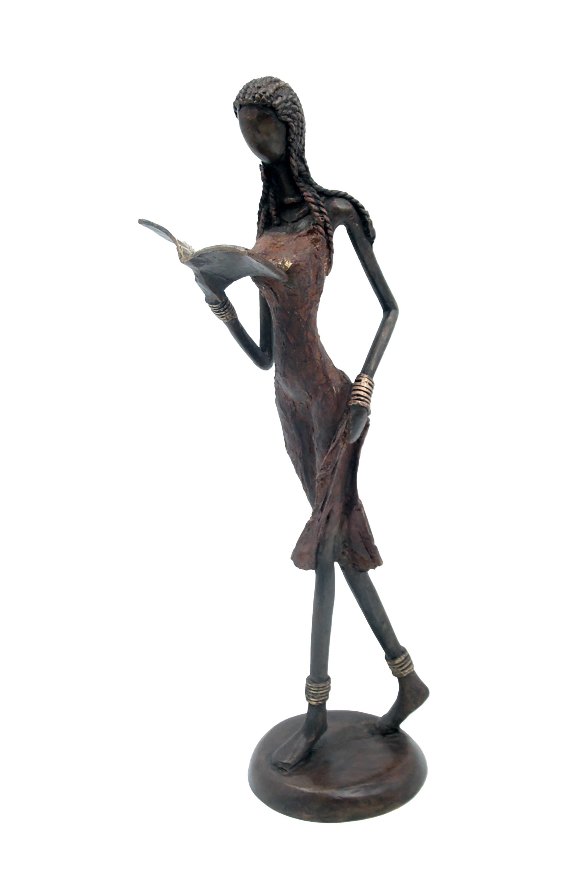 Bronze 40 cm marron n°3 Bronzes d'Afrique