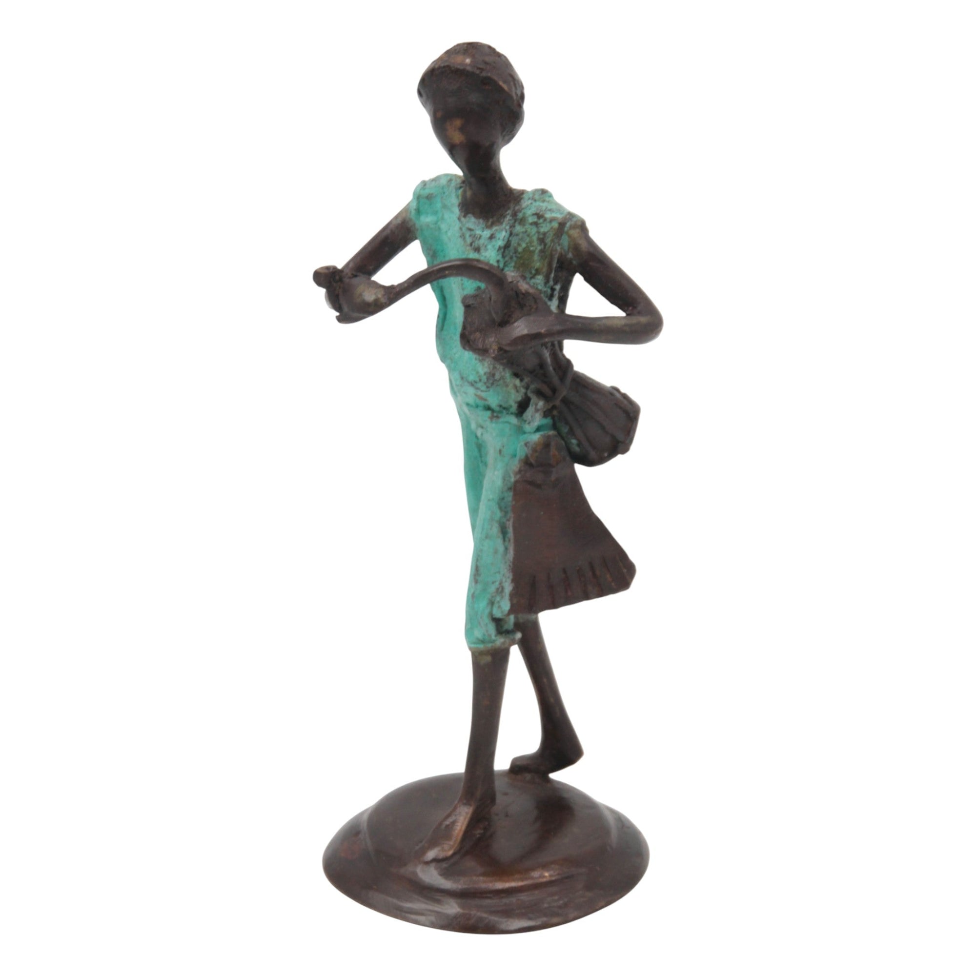 Bronze 20 cm turquoise n°10
