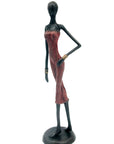 Bronze 40 cm rouge n°1 Bronzes d'Afrique