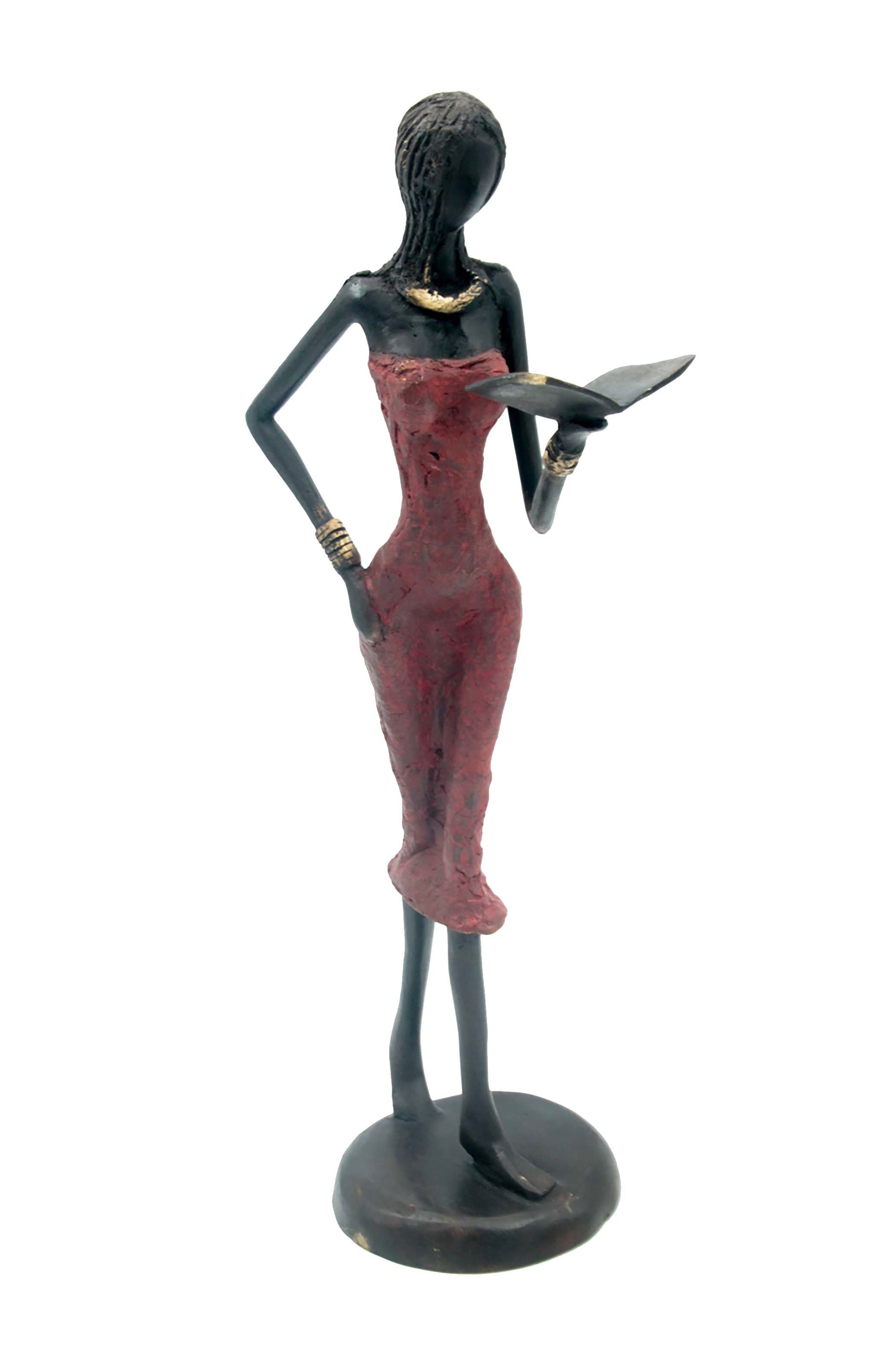 Bronze 40 cm rouge n°3 Bronzes d'Afrique