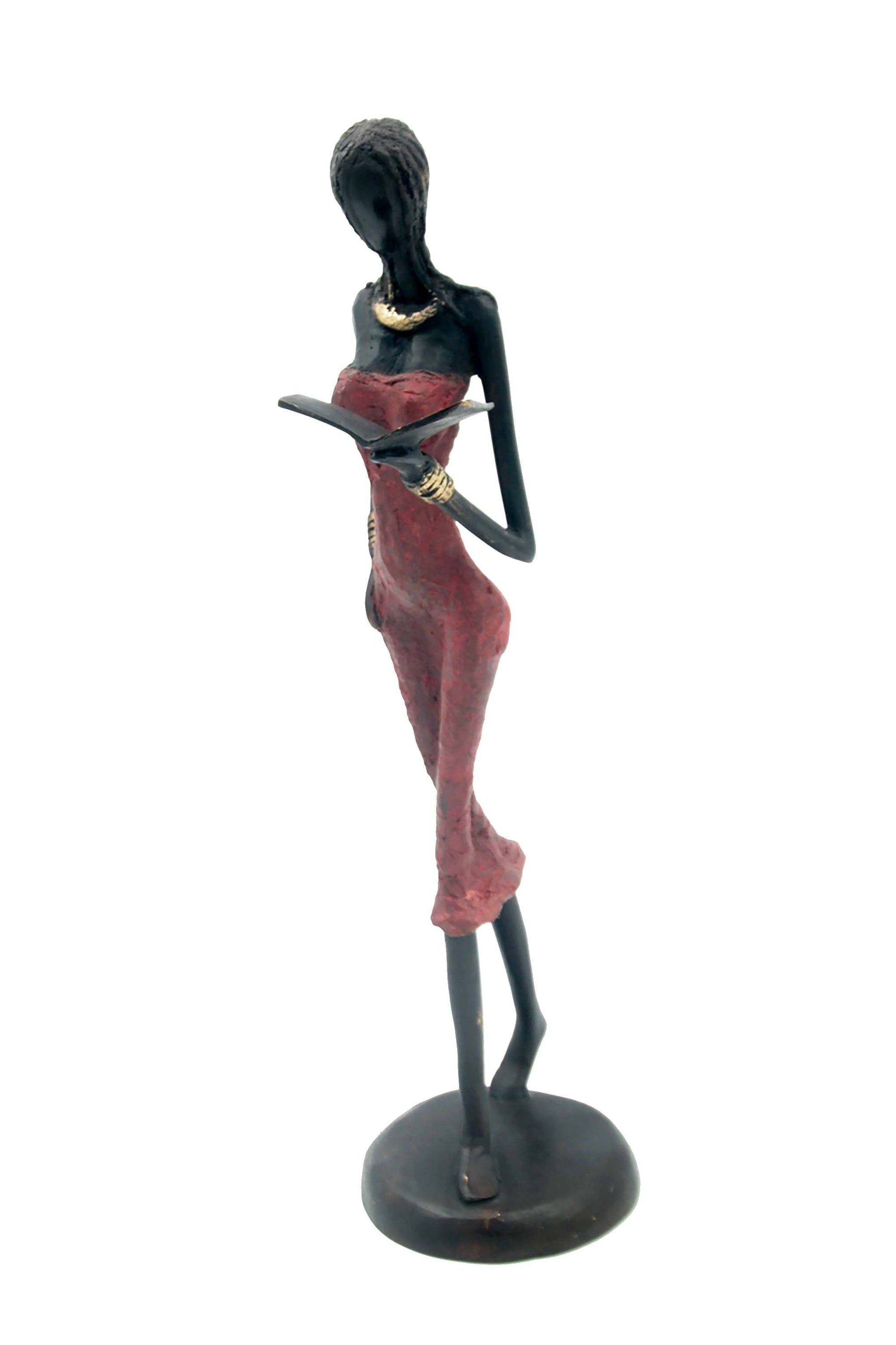 Bronze 40 cm rouge n°3 Bronzes d'Afrique