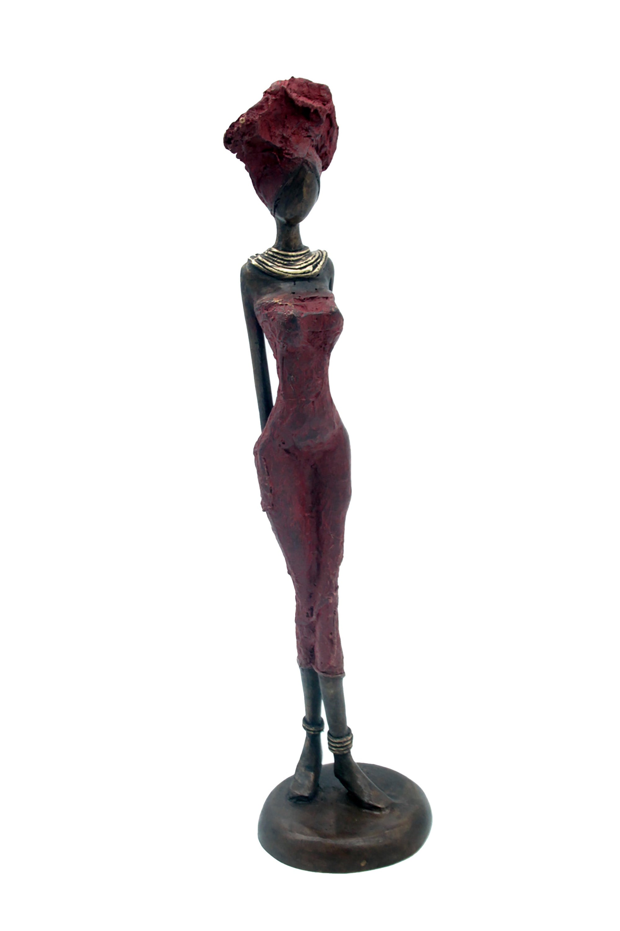 Bronze 40 cm rouge n°4 Bronzes d'Afrique